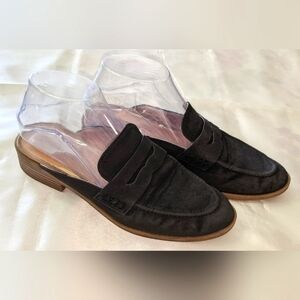 Cynthia Rowley Prescott Women's Classic Black Slip On Mules Loafers Shoes 8M